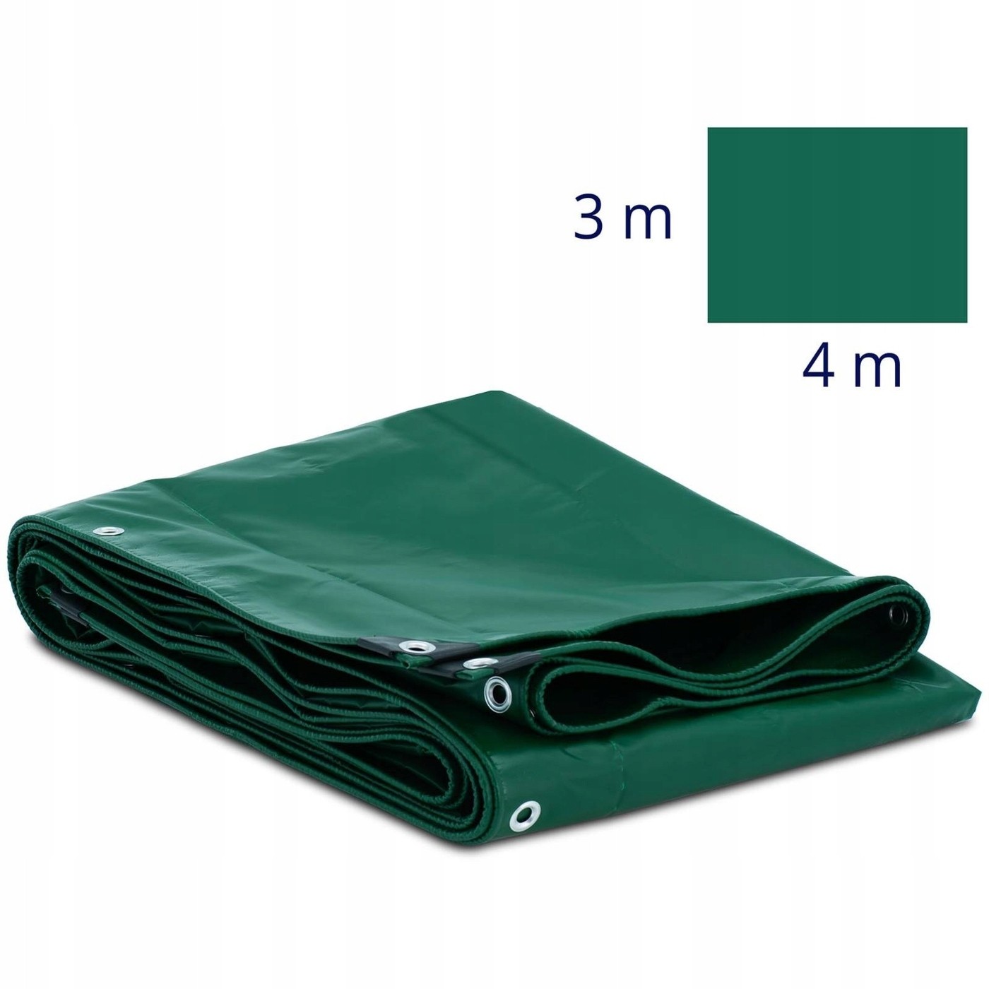 Vodotesná plachta Wiesenfield s kovovými očkami, 400 x 300 cm, PVC, 650 g/m²